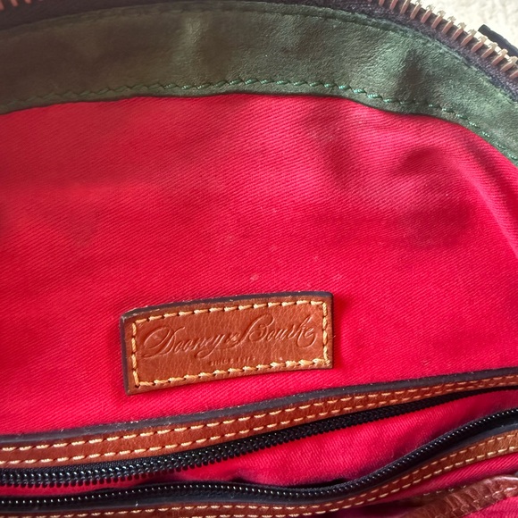 Dooney & Bourke Leather florentine/diaper bag/Handbag purse cognac brown - Picture 10 of 12